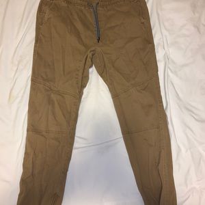 Brooklyn Cloth.“The Jogger” Tobacco Twill Joggers